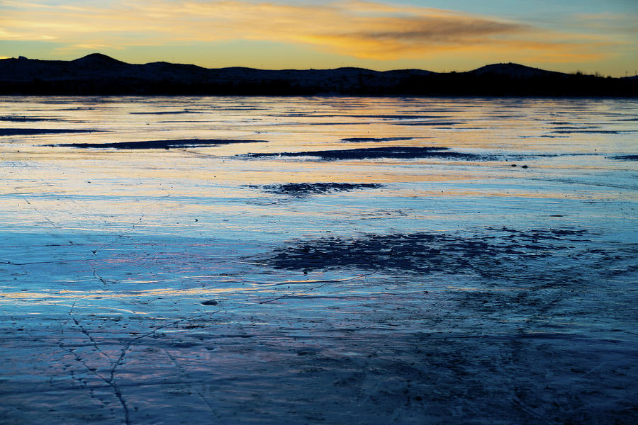 Frozen Fremont Lake  Photograph by Julieta Belmont