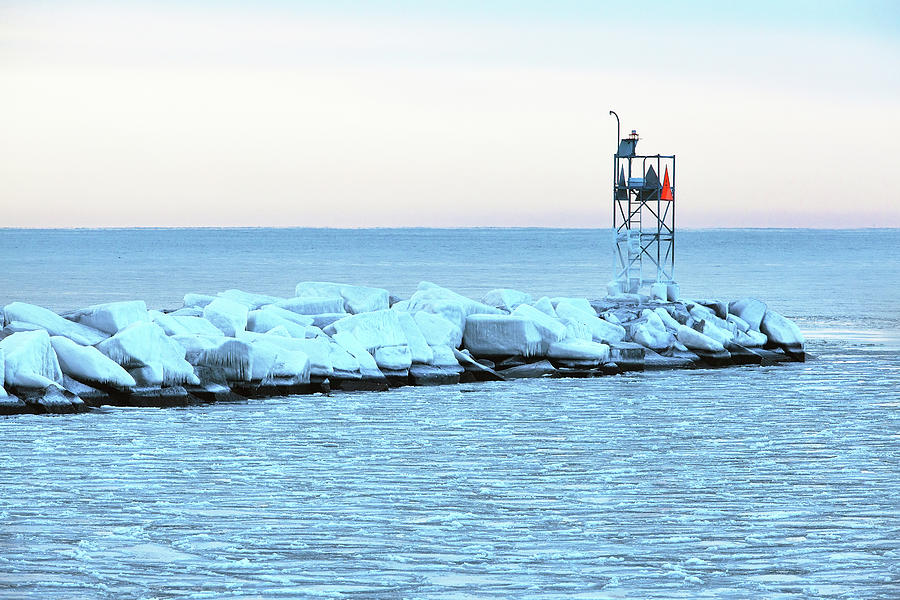 Frozen Harbor Photograph by Eric Gendron