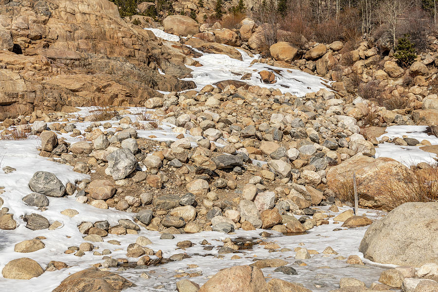 Rocky Mountain National Park Photograph - Frozen Horseshoe Falls by Michael Putthoff