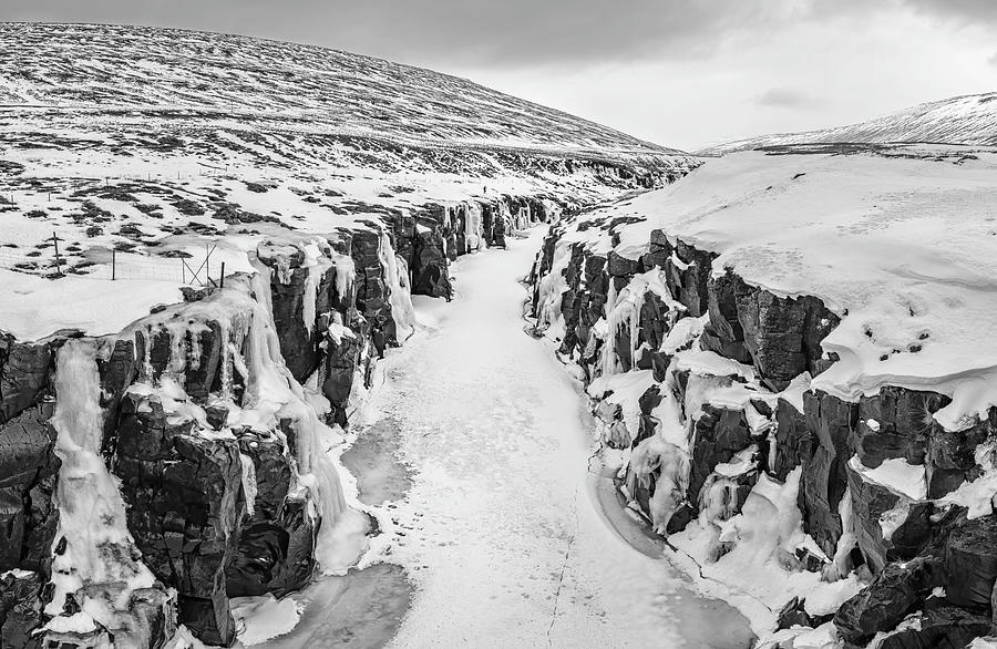 Frozen Icelandic Landscape II Photograph by Joan Carroll