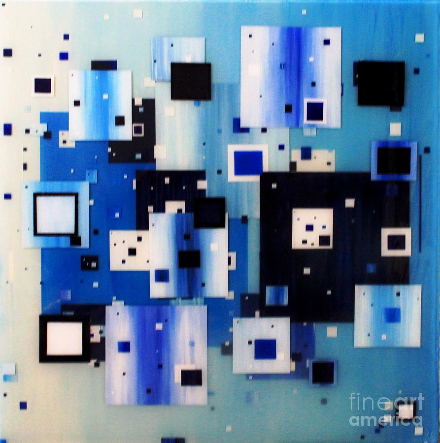 Abstract Painting - Frozen in time by Youssef Rami