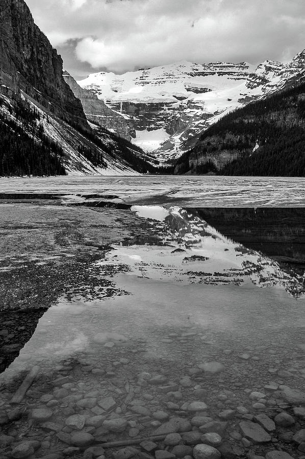 Frozen Lake, Alberta, Canada Photograph by Mark Llewellyn