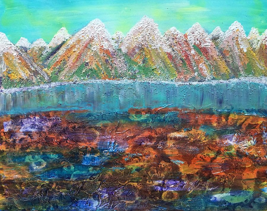 Frozen Lake Painting by Rowena Rizo-Patron