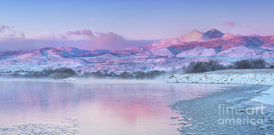 Frozen Longs Peak Morning Photograph by Ronda Kimbrow