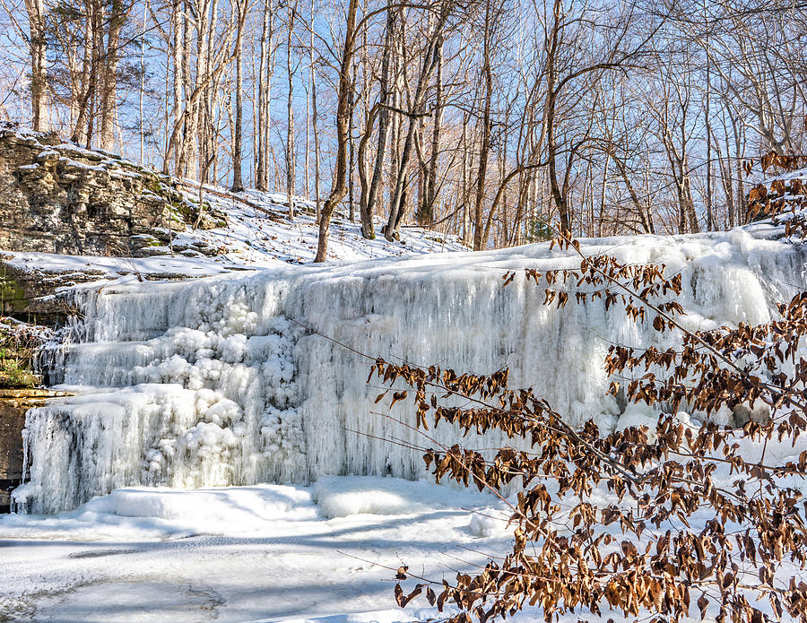 Frozen Paradise Falls Photograph by Scott Smith - Fine Art America