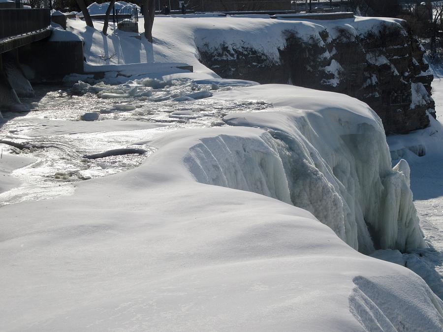 Frozen Rideau Falls Photograph by Stephanie Moore