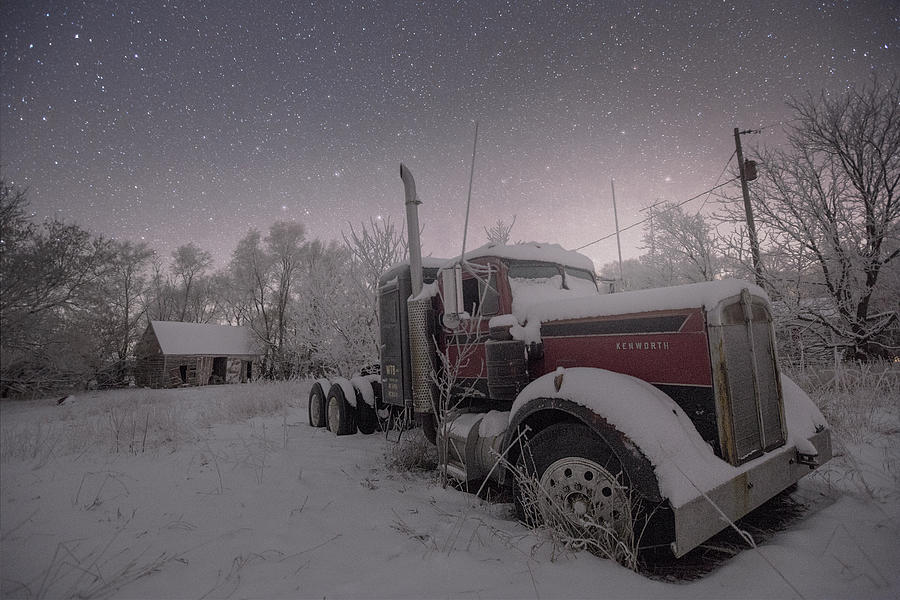Winter Photograph - Frozen Rig by Aaron J Groen