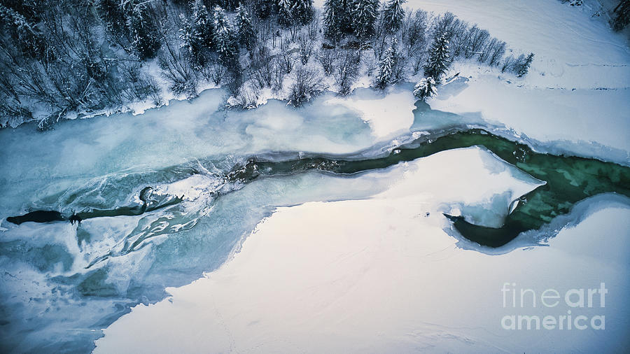 Frozen river Photograph by Thomas Nay