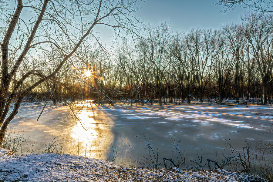 Frozen Sunset Photograph by Todd Reese - Fine Art America