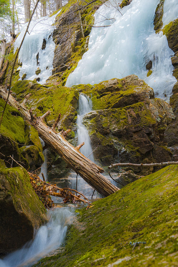 Frozen waterfall Photograph by Inge Van Balkom - Pixels