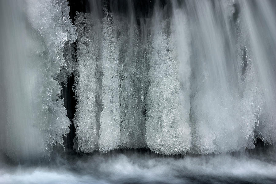 Frozen waterfall Photograph by Olivier Parent