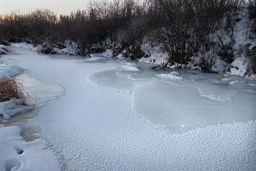 Winter Photograph - Frozen Winter Stream by Phil And Karen Rispin