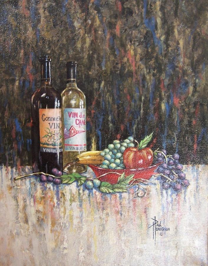 Fruit And Wine Painting