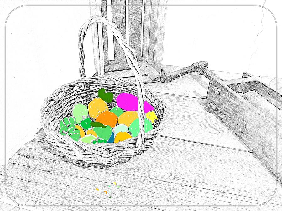 Fruit Basket Digital Art by Kathleen Boyles