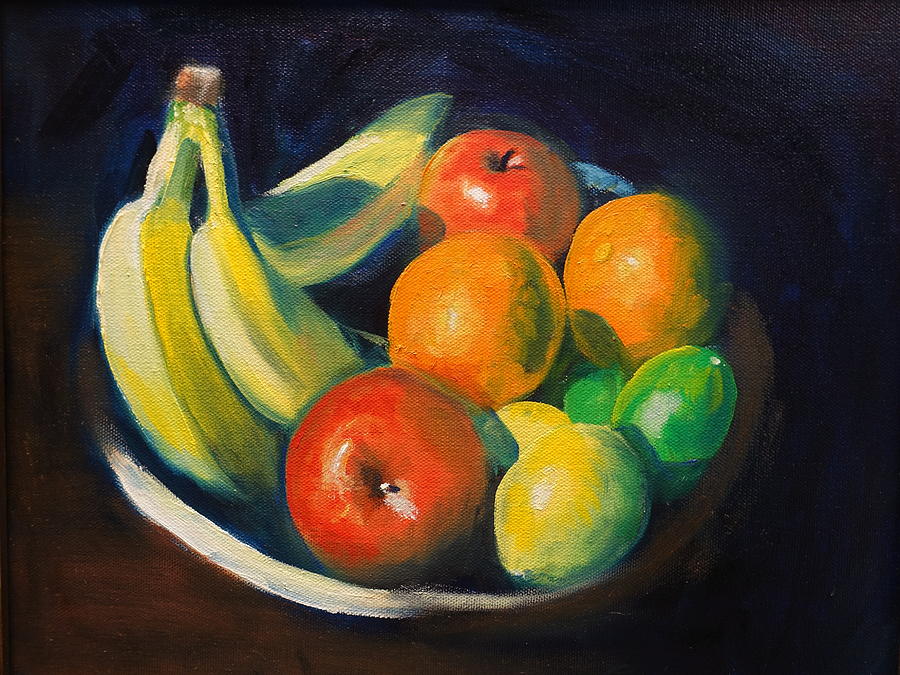Fruit Bowl Painting by James Hey
