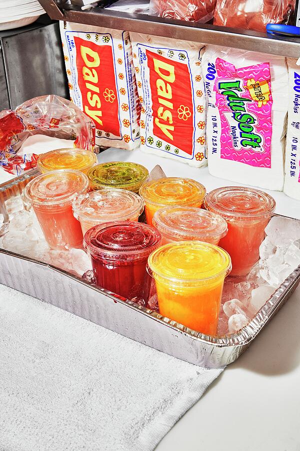 Fruit Juices at a Taqueria Photograph by Alex Lau Fruit Juices at a Taqueria Photograph by Alex Lau