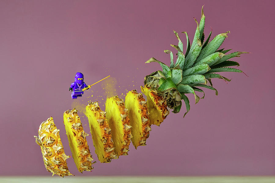 Fruit Ninja 5 - Pineapple Photograph by Jerome Barchietto - Pixels