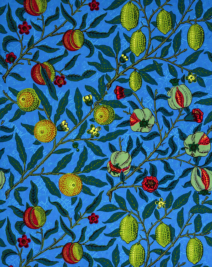 Fruit Pattern by William Morris Painting by Orca Art Gallery - Fine Art ...