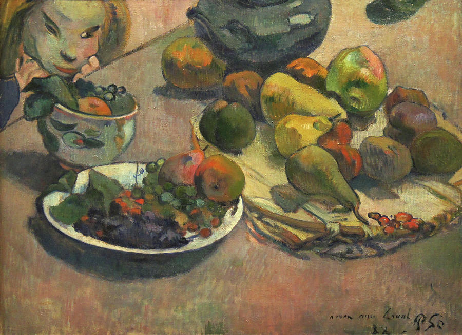 Fruit Painting by Paul Gauguin