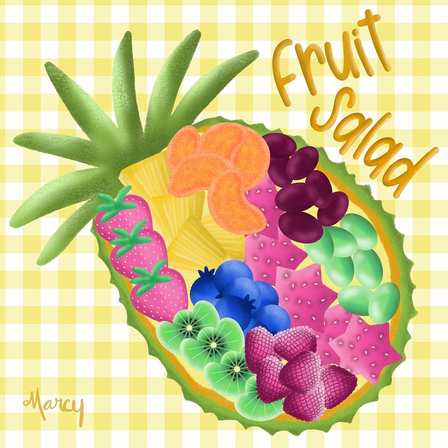 Fruit Salad Digital Art by Marcy Brennan