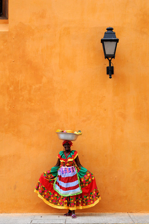 Fruit seller in Cartagena, Colombia Photograph by Burdem
