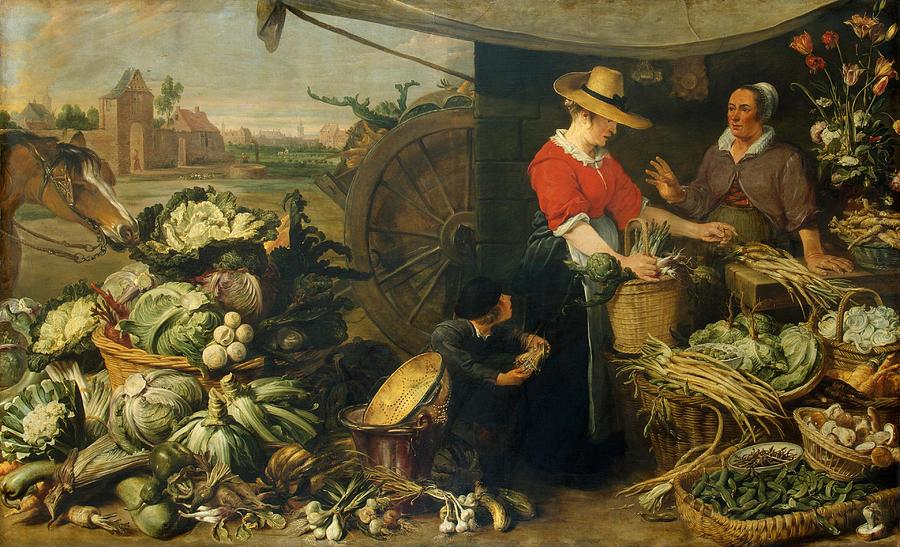 Fruit Painting -  Fruit Stall by Frans Snyders