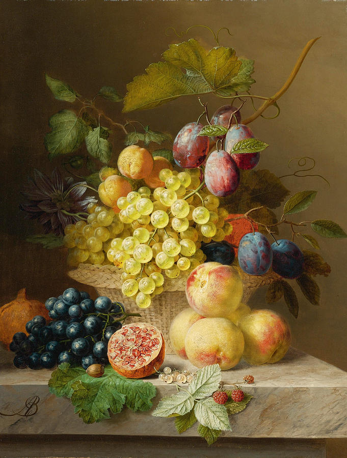 Fruit still life Painting by Arnoldus Bloemers - Fine Art America