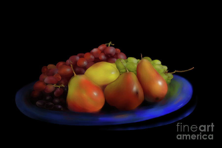 Fruit Still Life Digital Art by Yvonne Johnstone