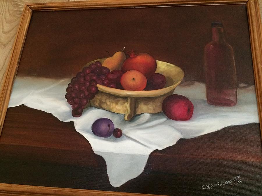 Fruit Table Painting by Crystal Winegarden - Fine Art America