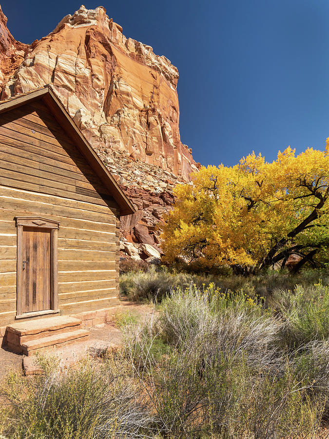 Fruita Schoolhouse Capital Reef National Park Photograph by Donnie Whitaker