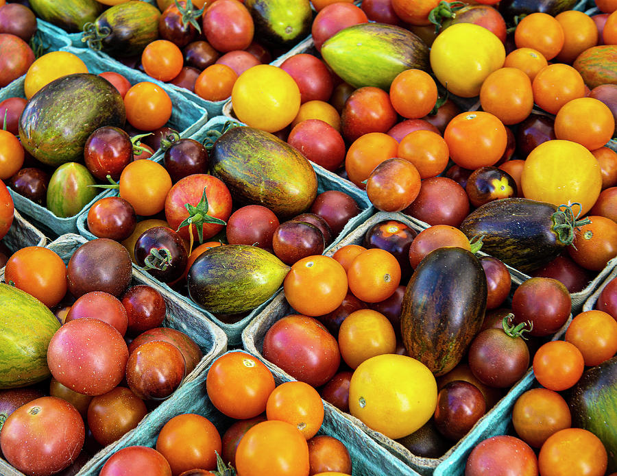 Fruits and Vegetables at a Farmers Market Photograph by David Morehead