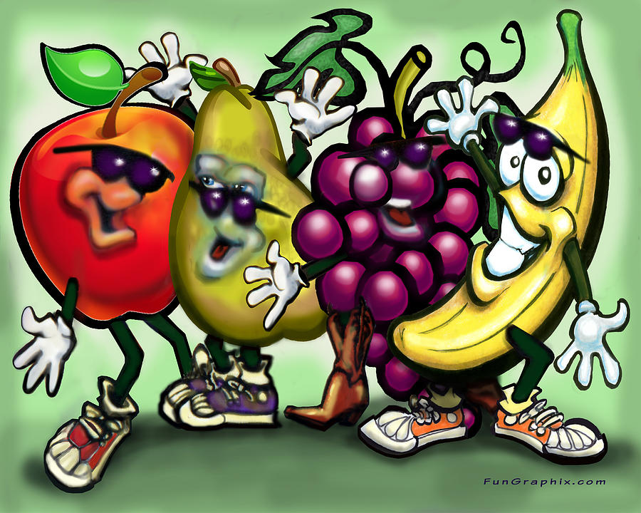 Fruits Painting by Kevin Middleton
