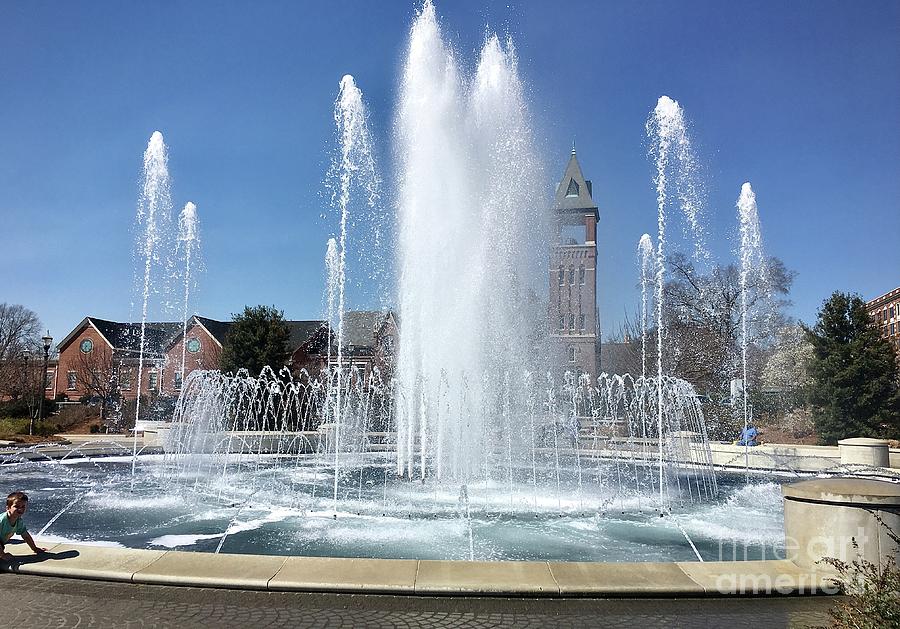 Rock Hill Town Square Fountain Photograph by Eunice Warfel