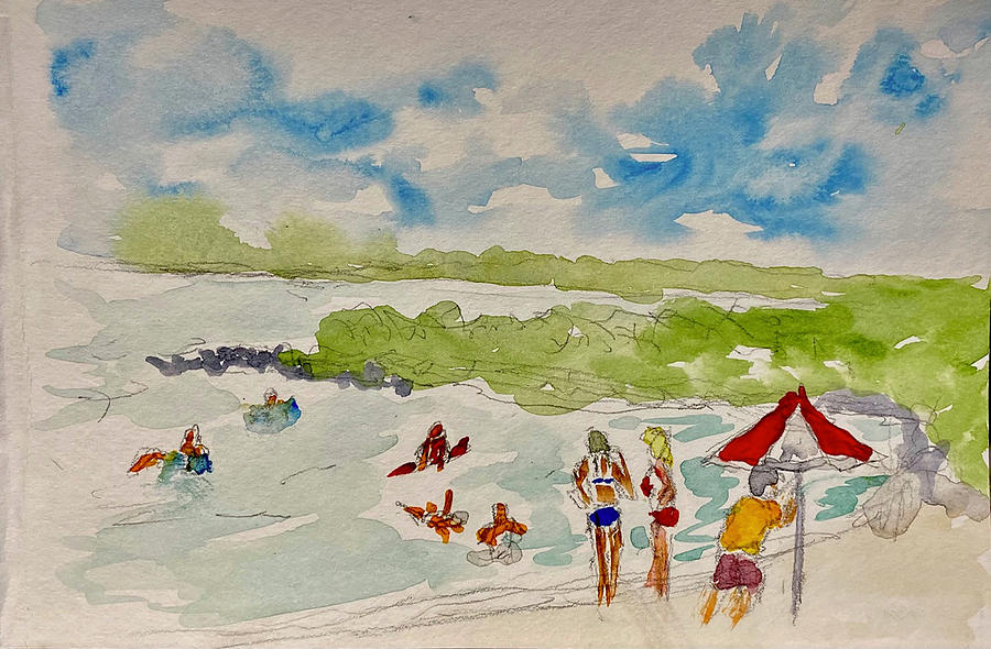 Ft Smallwood Beach #1 Painting by John Macarthur
