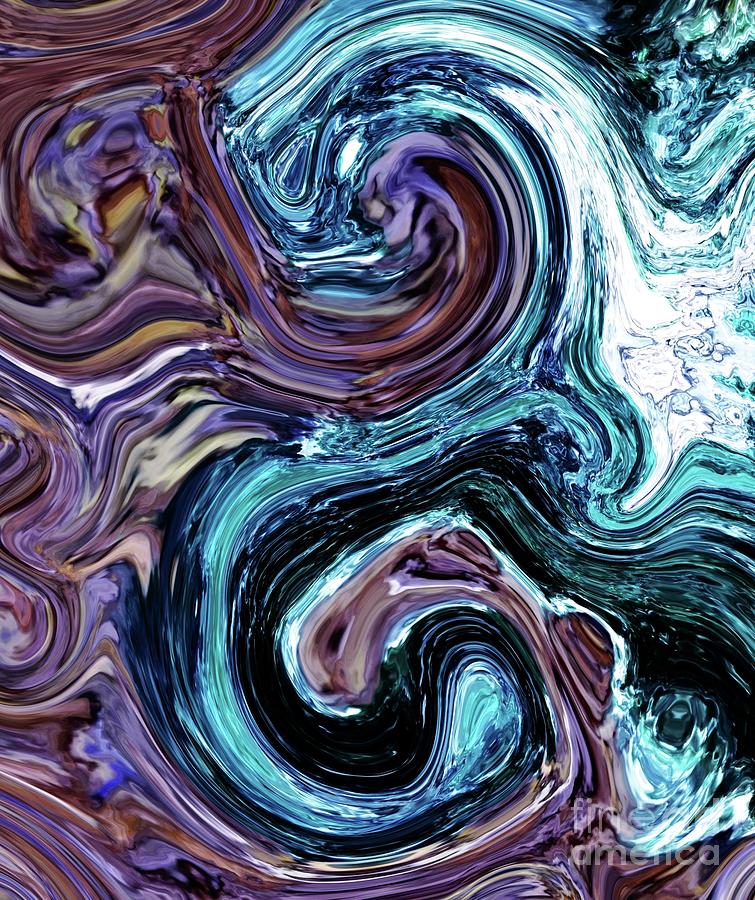 Fuchsite and Dried Lavender Alchemy Digital Art by Rachel Hannah
