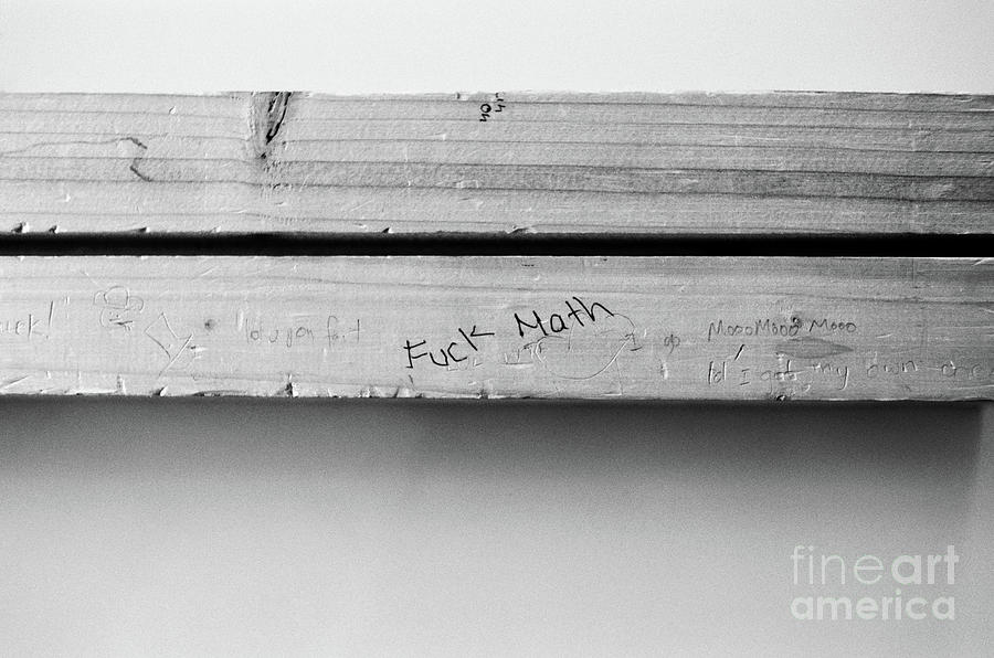Fuck Math Photograph by Dean Harte