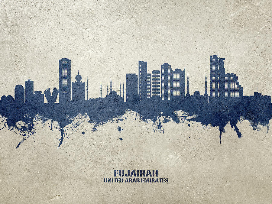 Fujairah Skyline #01 Digital Art by Michael Tompsett