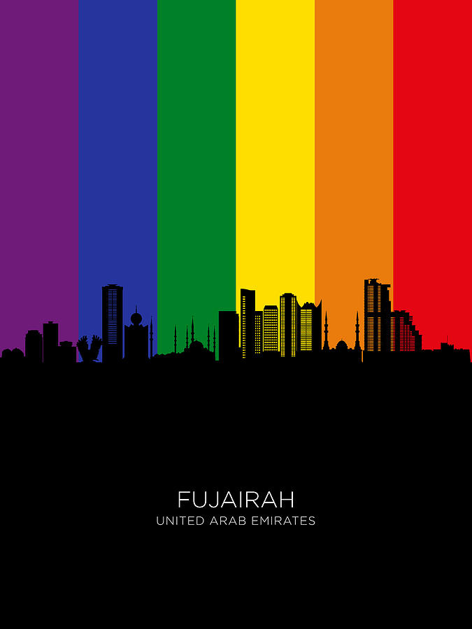 Fujairah Skyline #11 Digital Art by Michael Tompsett