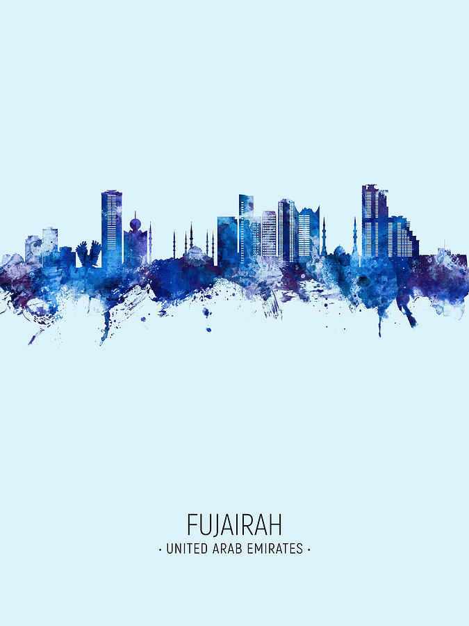 Fujairah Skyline #14 Digital Art by Michael Tompsett