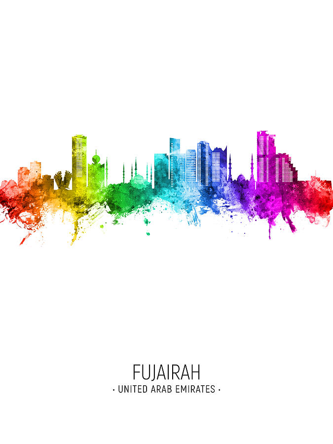 Fujairah Skyline #15 Digital Art by Michael Tompsett