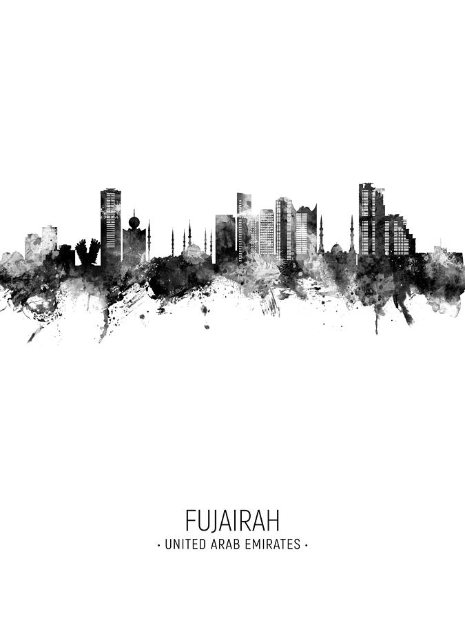 Fujairah Skyline #16 Digital Art by Michael Tompsett