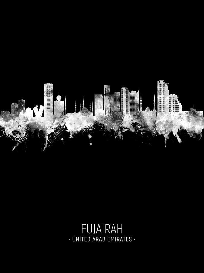 Fujairah Skyline #17 Digital Art by Michael Tompsett