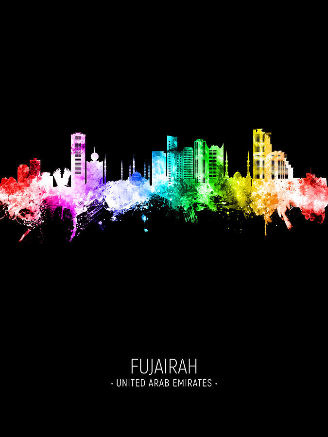 Fujairah Skyline #18 Digital Art by Michael Tompsett