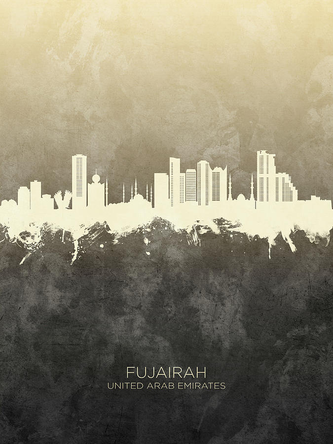 Fujairah Skyline #26 Digital Art by Michael Tompsett