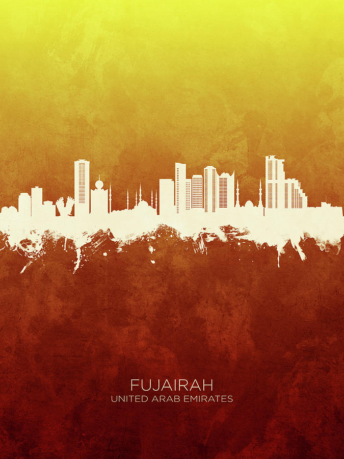 Fujairah Skyline #27 Digital Art by Michael Tompsett