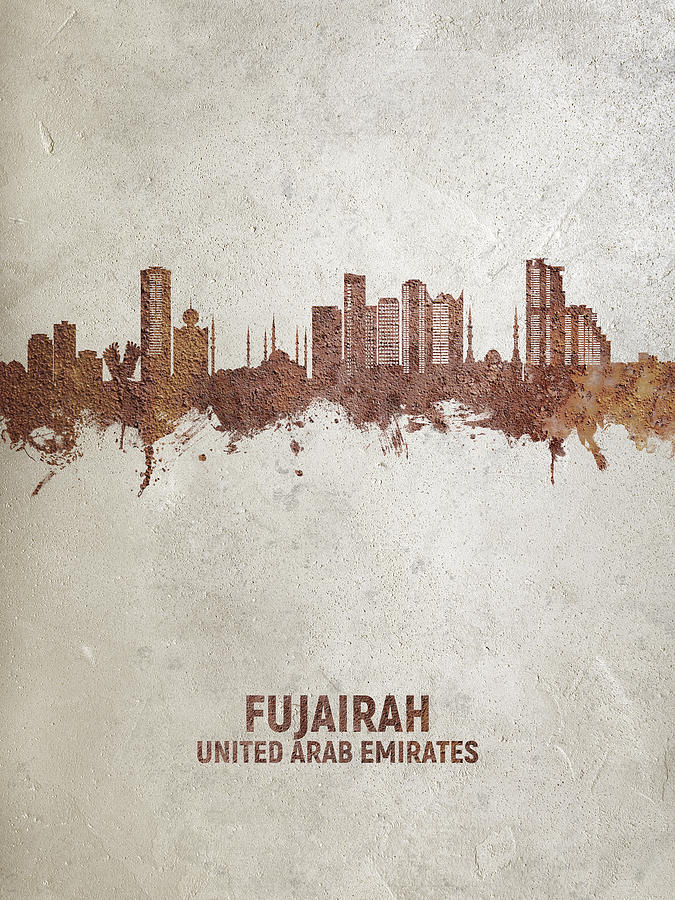 Fujairah Skyline #28 Digital Art by Michael Tompsett