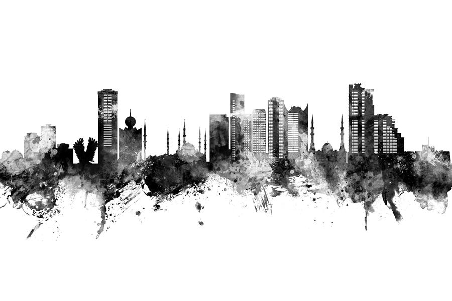 Fujairah Skyline #85 Digital Art by Michael Tompsett | Fine Art America