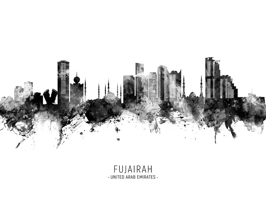 Fujairah Skyline #91 Digital Art by Michael Tompsett