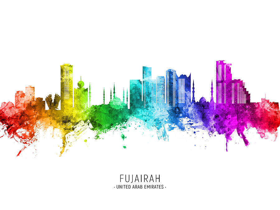 Fujairah Skyline #94 Digital Art by Michael Tompsett