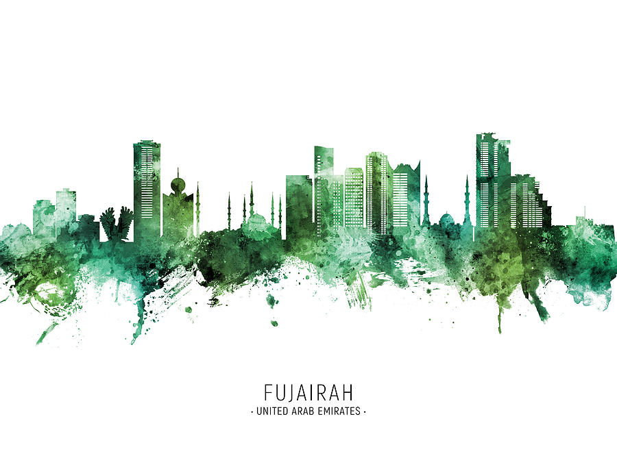 Fujairah Skyline #97 Digital Art by Michael Tompsett